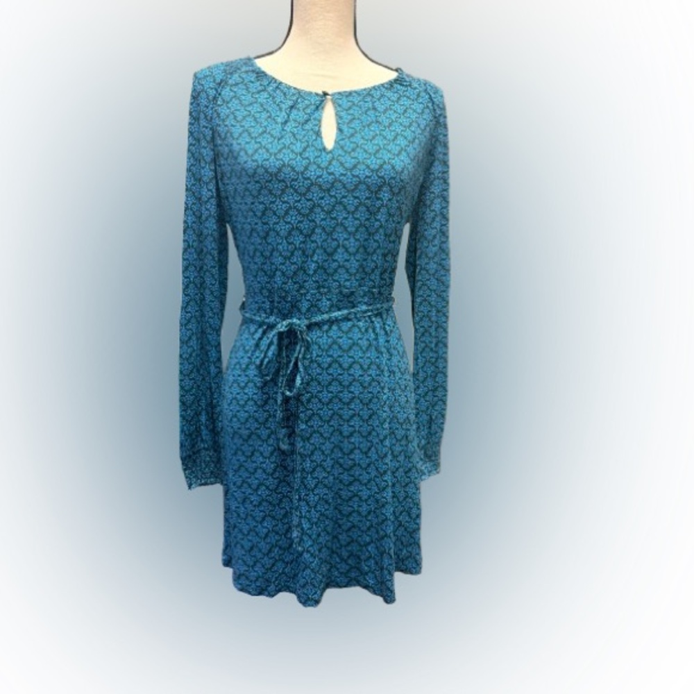 Boden Clementine Jersey Tunic-Size 6-Mini Dress Keyhole Neck